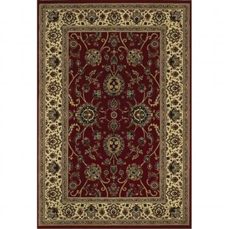 SPHINX BY ORIENTAL WEAVERS Area Rugs, Ariana 130/8 8' Square Square - Red/ Ivory-Polypropylene A130/8240240SQ